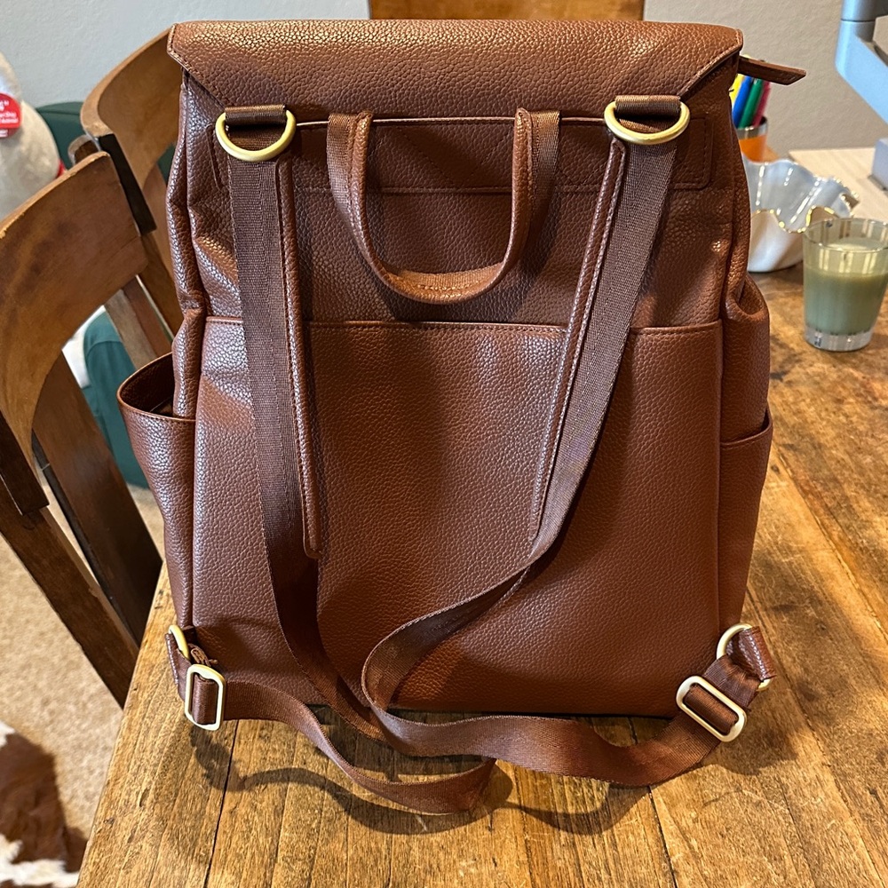 Freshly Picked Brown Leather Baby Bag - Picture 2 of 13
